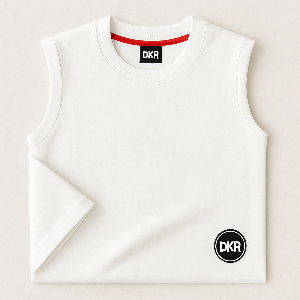 Sleeveless Cotton T-Shirt – 100% Cotton