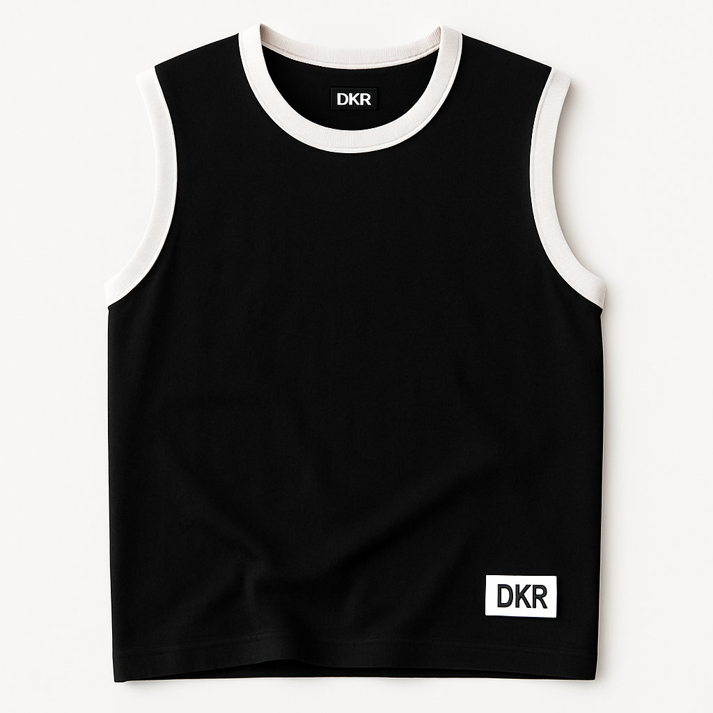 Sleeveless Cotton T-Shirt – 100% Cotton