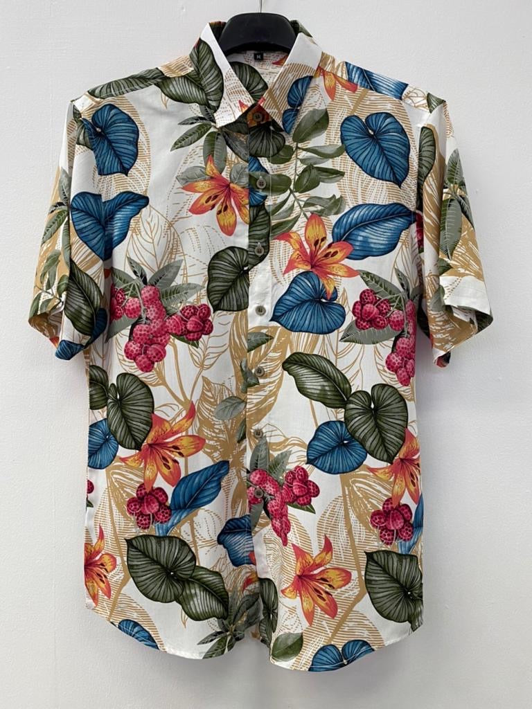 Printed Cotton Shirt – Multicolor Design’s