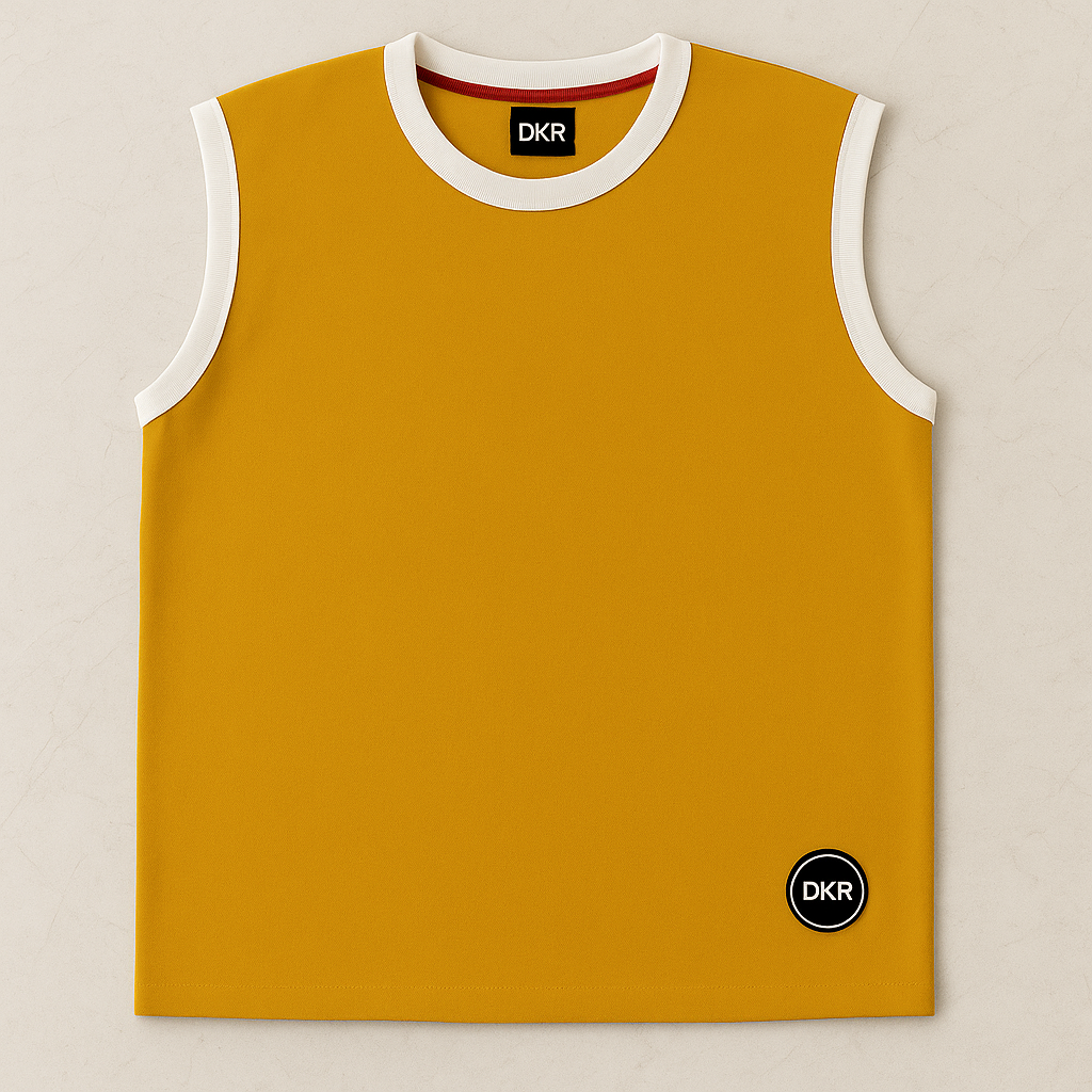 Sleeveless Cotton T-Shirt – 100% Cotton
