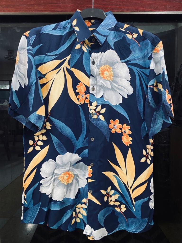 Printed Cotton Shirt – Multicolor Design’s
