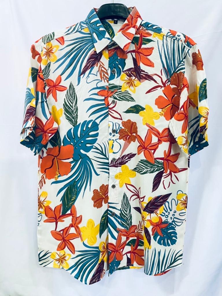 Printed Cotton Shirt – Multicolor Design’s