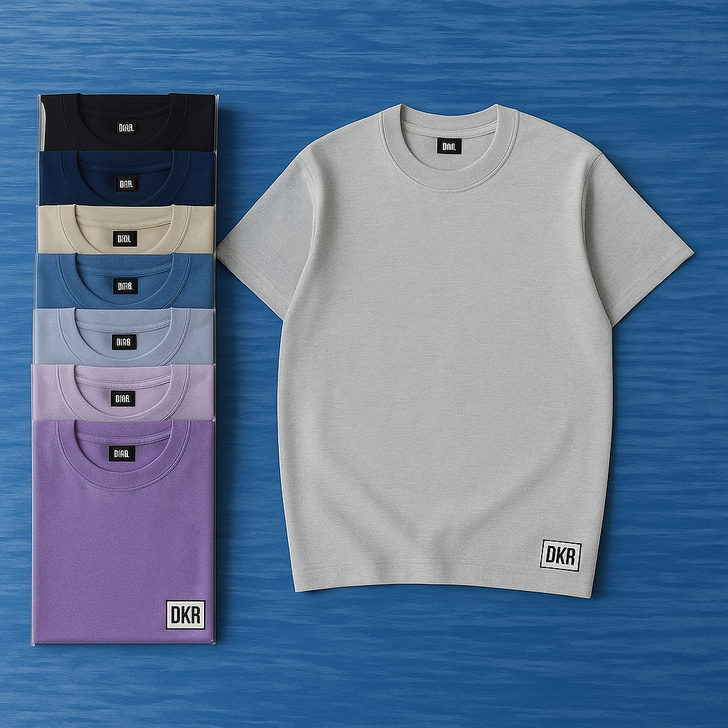 Premium Plain Cotton T-Shirt – Multiple Colors