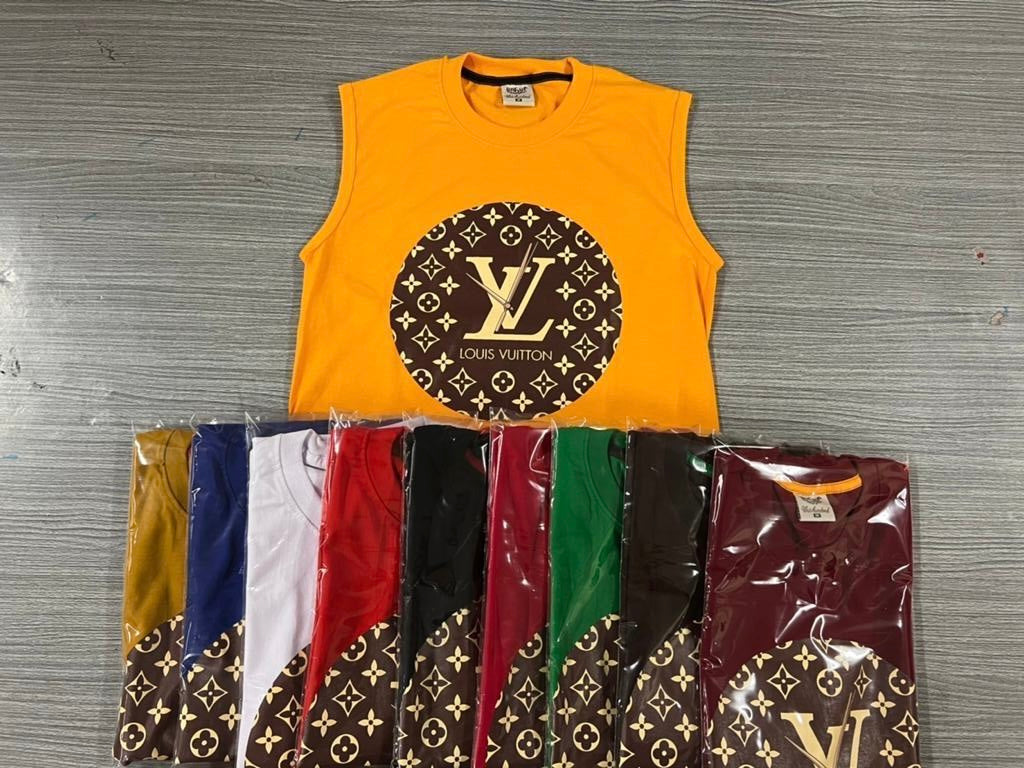 Men’s Sleeveless Printed T-Shirt – Versatile Casual Wear in Multiple Colors