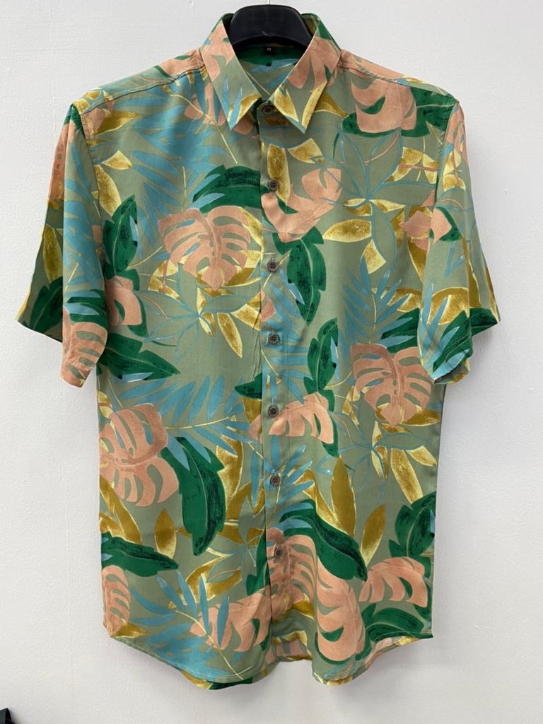 Printed Cotton Shirt – Multicolor Design’s
