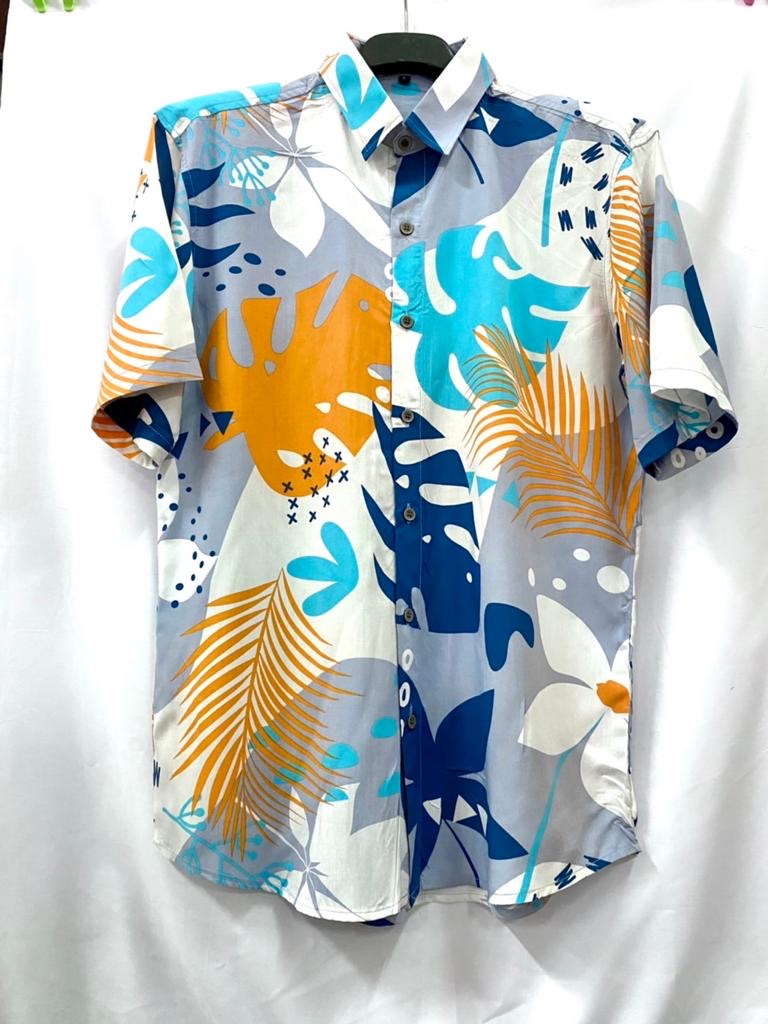 Printed Cotton Shirt – Multicolor Design’s