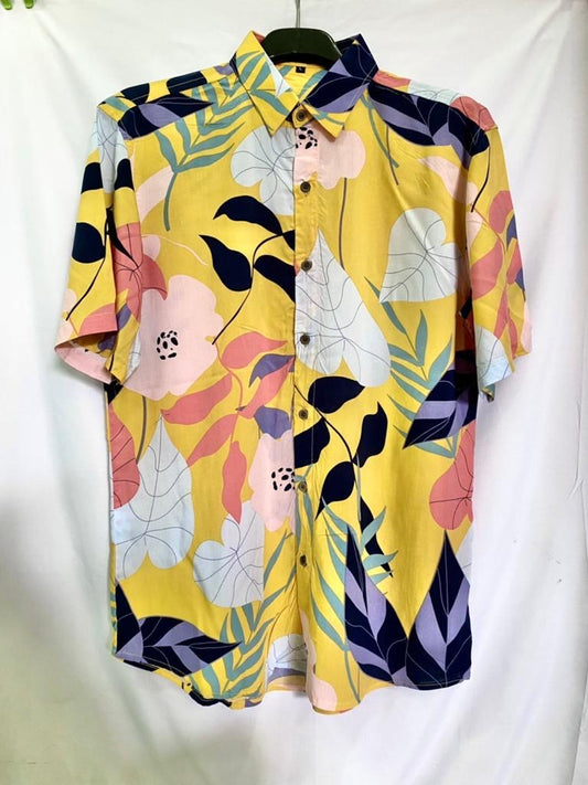 Printed Cotton Shirt – Multicolor Design’s