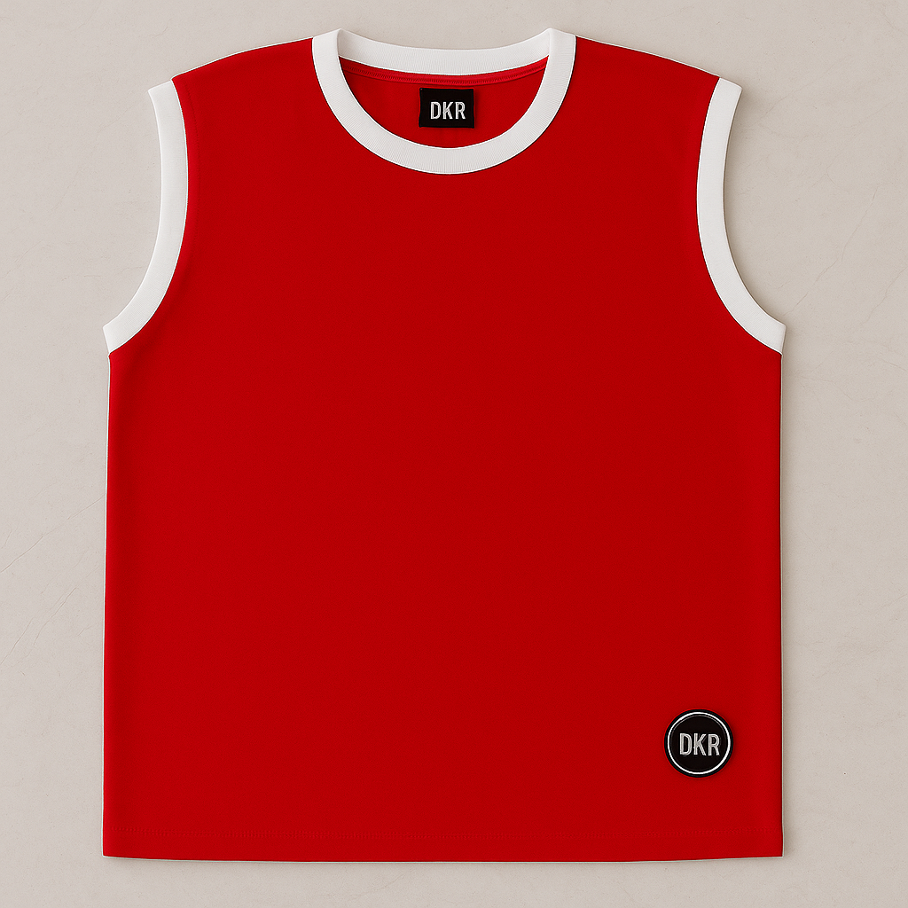 Sleeveless Cotton T-Shirt – 100% Cotton