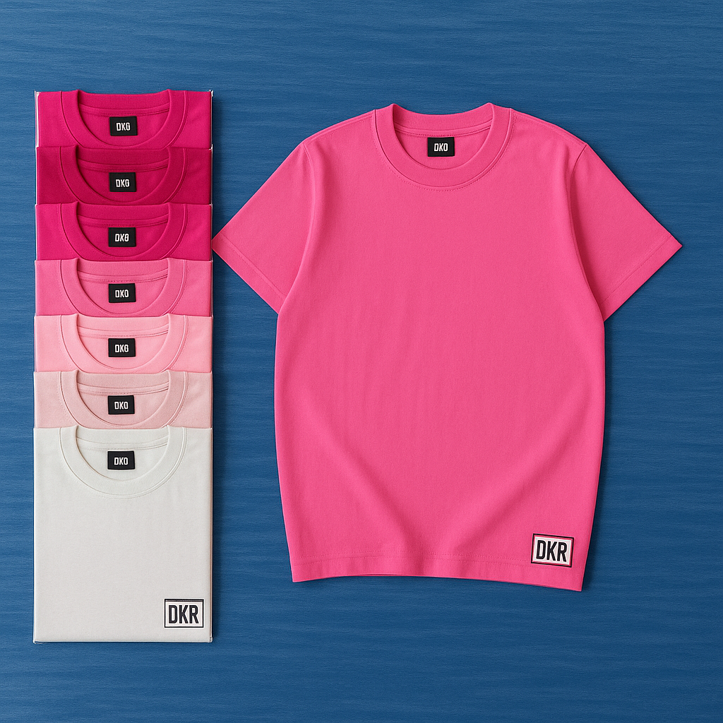 Premium Plain Cotton T-Shirt – Multiple Colors
