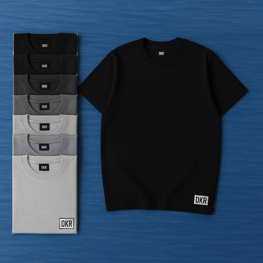 Premium Plain Cotton T-Shirt – Multiple Colors